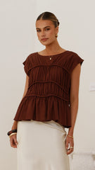 Liora Top - Chocolate