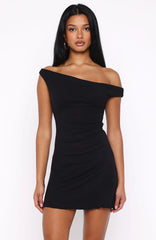 Nights Away Mini Dress Black