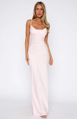 Over My Head Maxi Dress Baby Pink