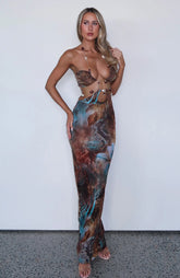 The Empress Maxi Dress Ophidian Feather
