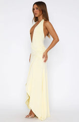 Grande Dame Maxi Dress Lemon