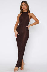 Centre Of Attention Maxi Dress Chocolate