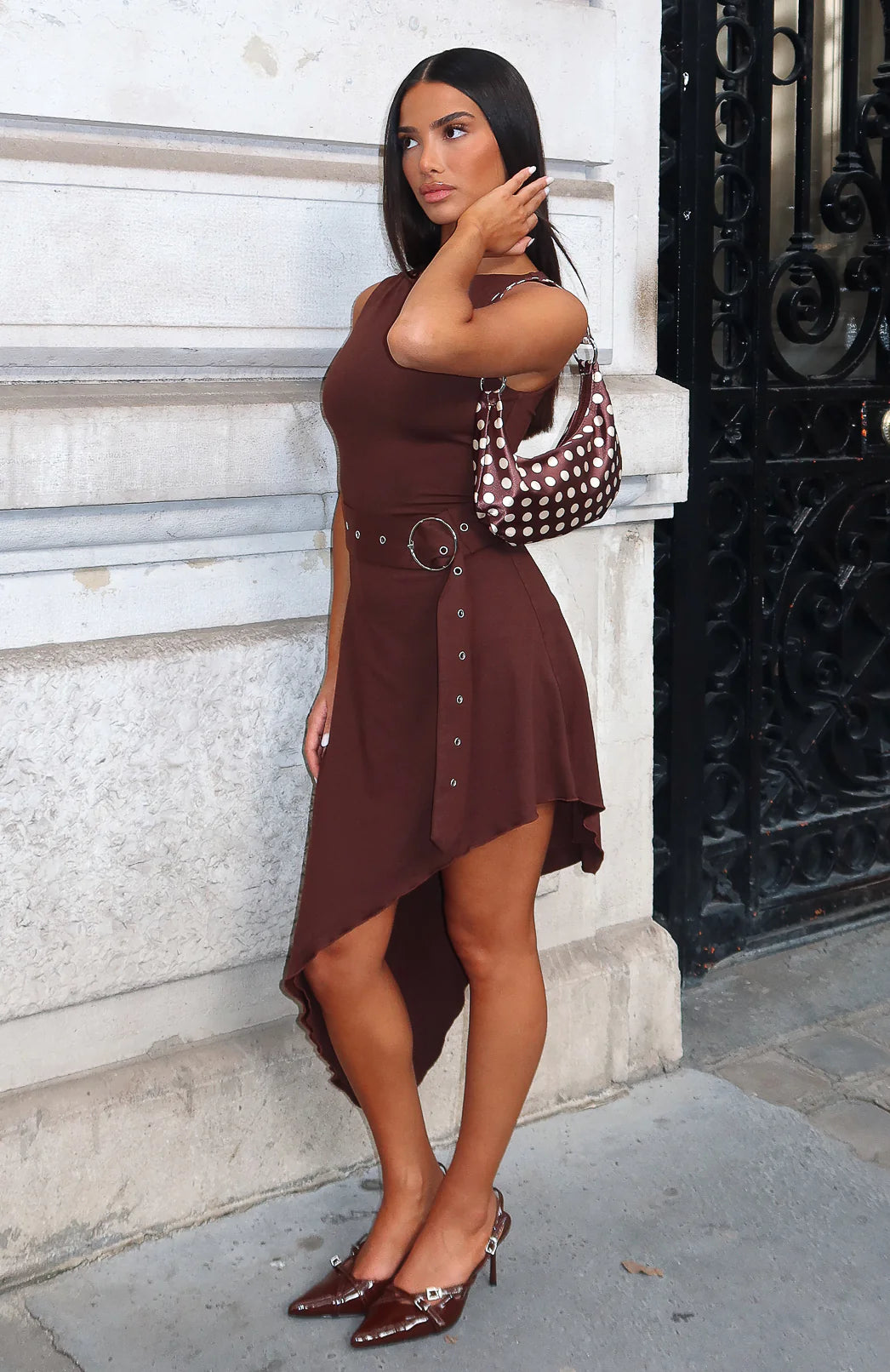 Worth My Time Midi Dress Chocolate
