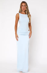 Moonlight Muse Maxi Dress Baby Blue